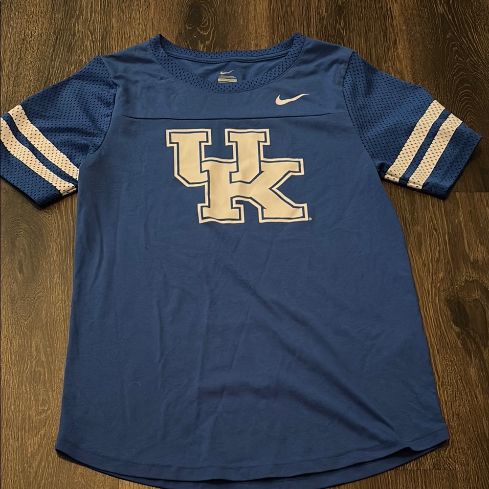 Nike University of Kentucky Wildcats Blue and White Short Sleeve Tee